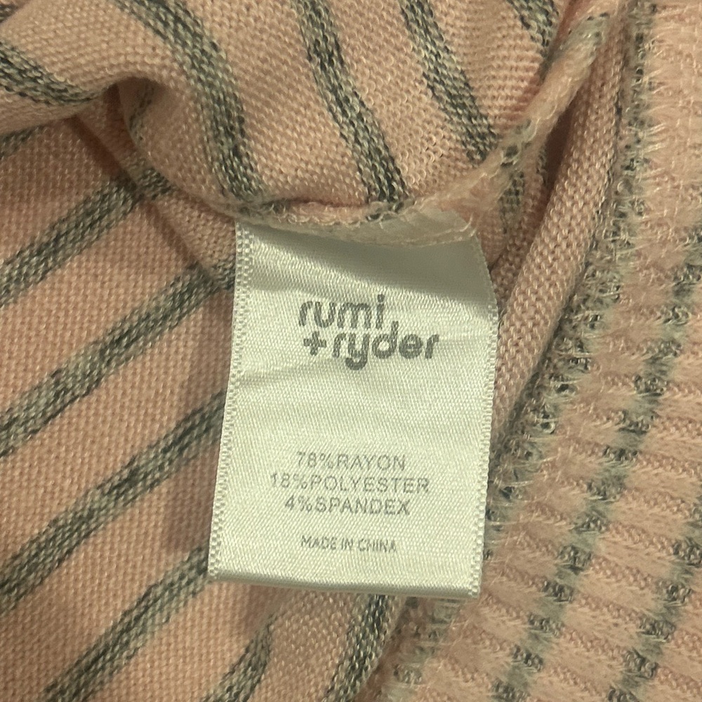 Rumi + Ryder Pink and Gray Striped Cat Hoodie - Picture 6 of 8